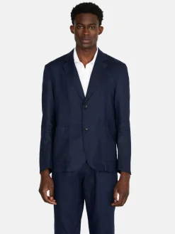 Men Sisley Jackets & Coats<Relaxed Fit 100% Linen Jacket