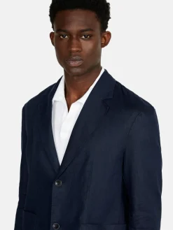 Men Sisley Jackets & Coats<Relaxed Fit 100% Linen Jacket