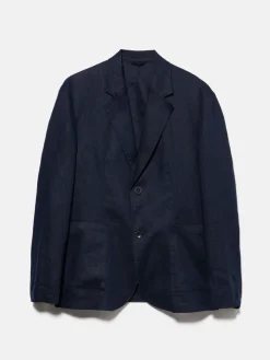 Men Sisley Jackets & Coats<Relaxed Fit 100% Linen Jacket