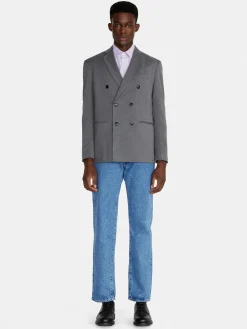 Men Sisley Jackets & Coats<Relaxed Fit Double-Breasted Jacket