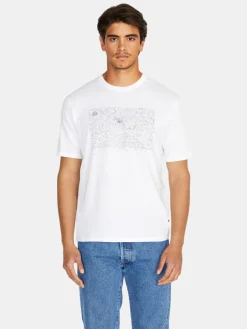 Men Sisley T-Shirts<Relaxed Fit T-Shirt With Print