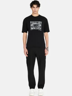 Men Sisley T-Shirts<Relaxed Fit T-Shirt With Print