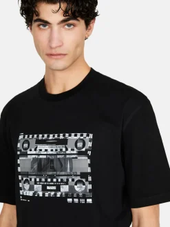 Men Sisley T-Shirts<Relaxed Fit T-Shirt With Print