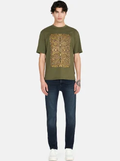 Men Sisley T-Shirts<Relaxed Fit T-Shirt With Print