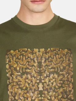 Men Sisley T-Shirts<Relaxed Fit T-Shirt With Print