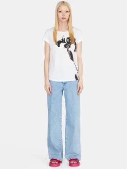 Women Sisley Tops & T-Shirts<Relaxed Fit T-Shirt With Print