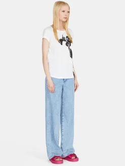 Women Sisley Tops & T-Shirts<Relaxed Fit T-Shirt With Print