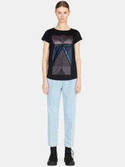 Women Sisley Tops & T-Shirts<Relaxed Fit T-Shirt With Print