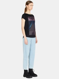 Women Sisley Tops & T-Shirts<Relaxed Fit T-Shirt With Print