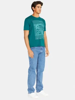 Men Sisley T-Shirts<Relaxed Fit T-Shirt With Print