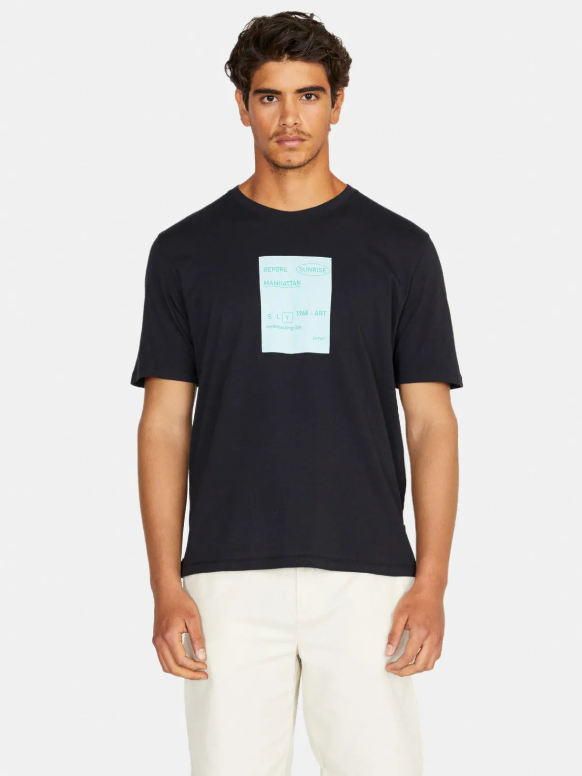 Men Sisley T-Shirts<Relaxed Fit T-Shirt With Print
