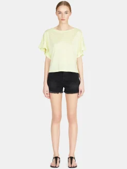 Women Sisley Tops & T-Shirts<Relaxed Fit T-Shirt With Ruffles