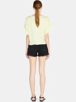 Women Sisley Tops & T-Shirts<Relaxed Fit T-Shirt With Ruffles