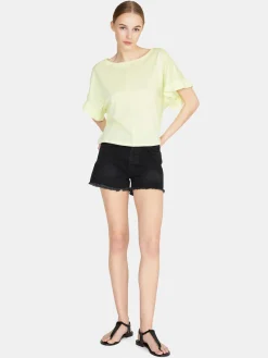 Women Sisley Tops & T-Shirts<Relaxed Fit T-Shirt With Ruffles