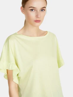 Women Sisley Tops & T-Shirts<Relaxed Fit T-Shirt With Ruffles