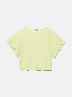 Women Sisley Tops & T-Shirts<Relaxed Fit T-Shirt With Ruffles