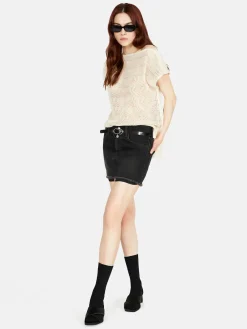 Women Sisley Tops & T-Shirts<Reversible T-Shirt With Crochet