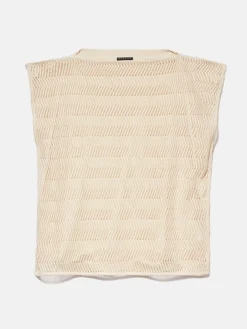 Women Sisley Tops & T-Shirts<Reversible T-Shirt With Crochet