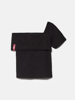 Girls Sisley Tops & T-Shirts<Ribbed One-Shouldered T-Shirt