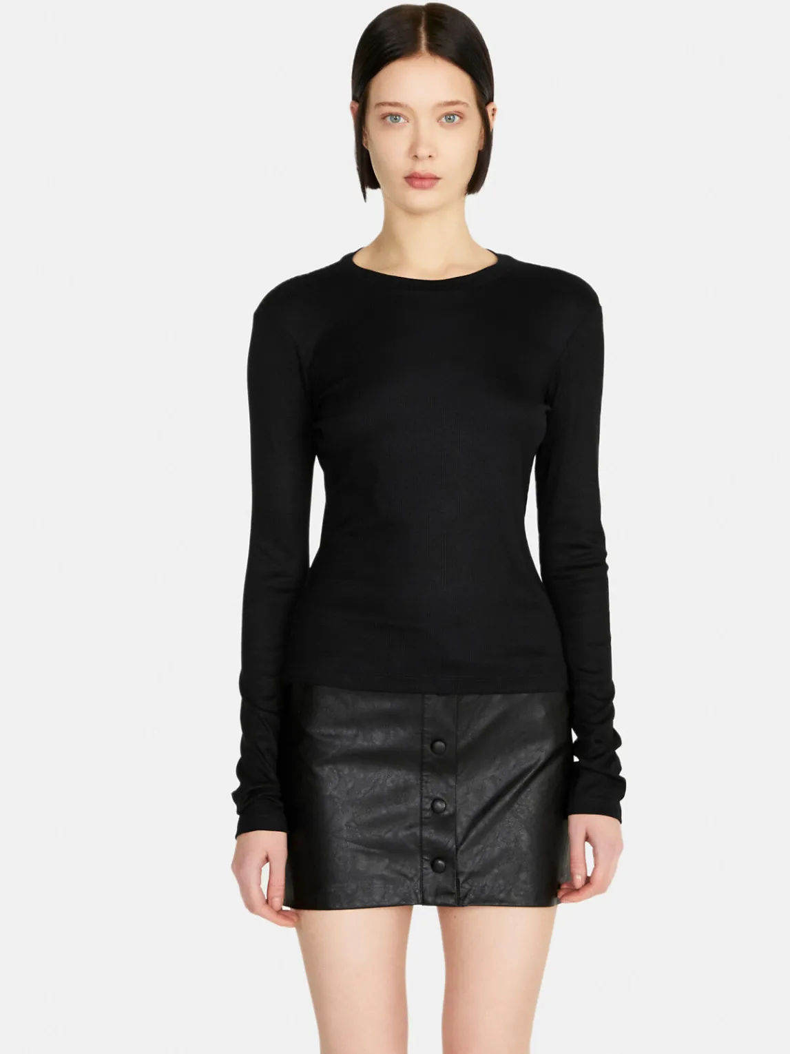 Women Sisley Tops & T-Shirts<Ribbed T-Shirt