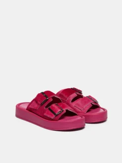 Women Sisley Shoes<Sandals With Calf Hair Buckles