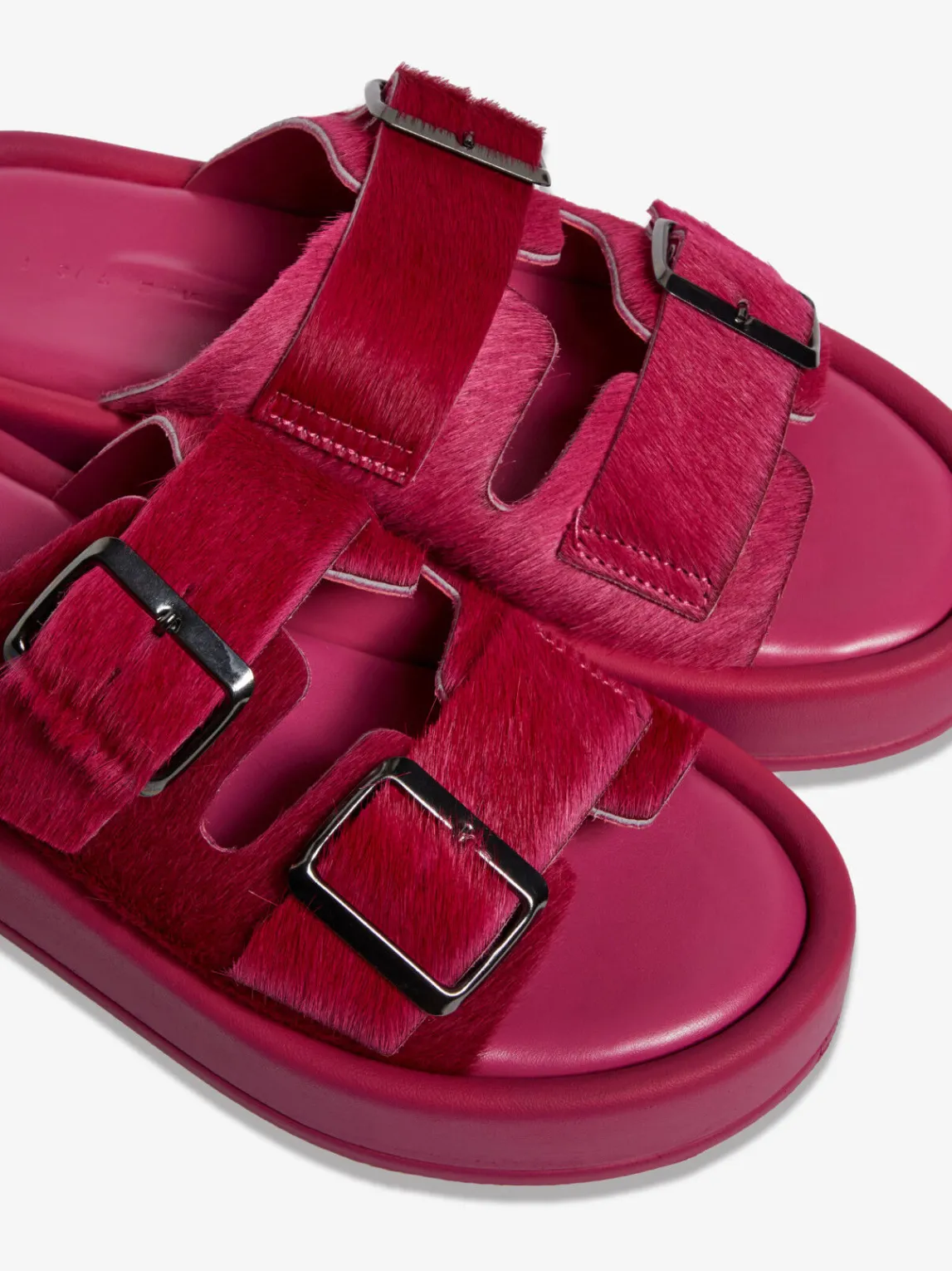 Women Sisley Shoes<Sandals With Calf Hair Buckles