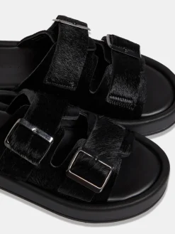 Women Sisley Shoes<Sandals With Calf Hair Buckles