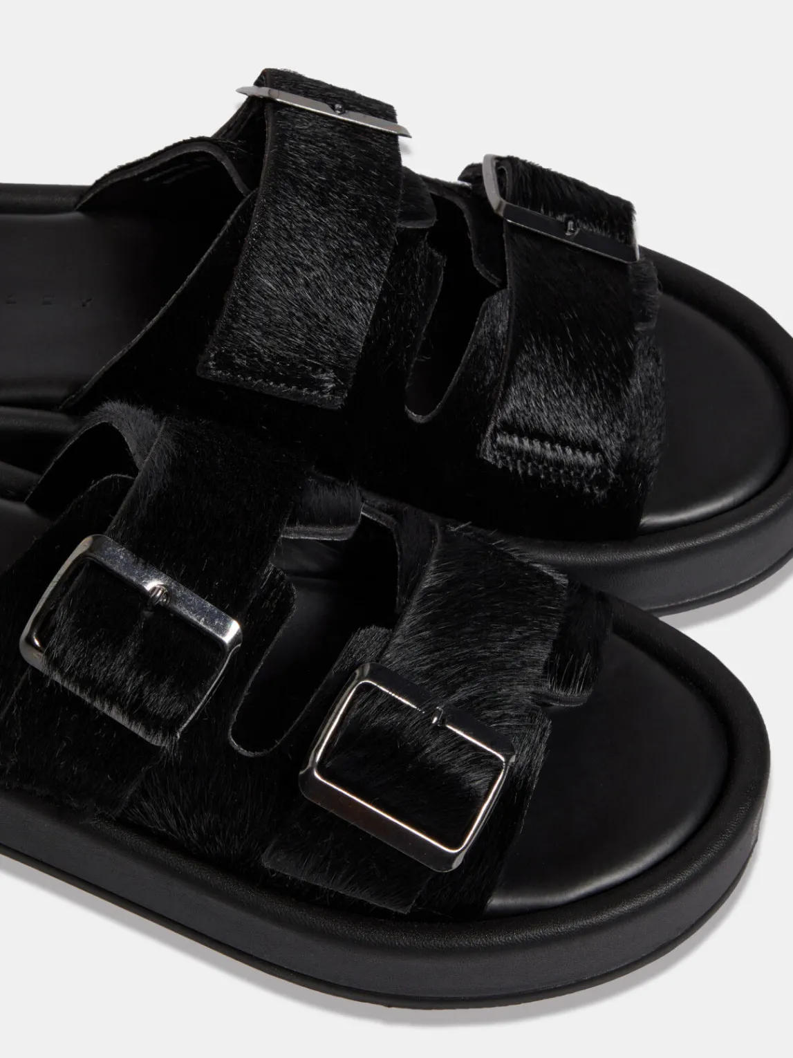 Women Sisley Shoes<Sandals With Calf Hair Buckles