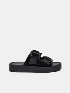 Women Sisley Shoes<Sandals With Calf Hair Buckles