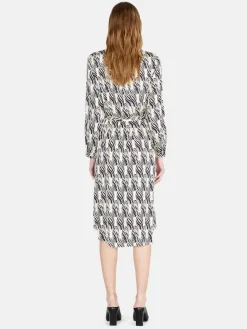 Women Sisley Dresses<Shirt Dress In Printed Satin