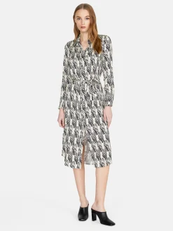 Women Sisley Dresses<Shirt Dress In Printed Satin