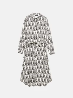 Women Sisley Dresses<Shirt Dress In Printed Satin