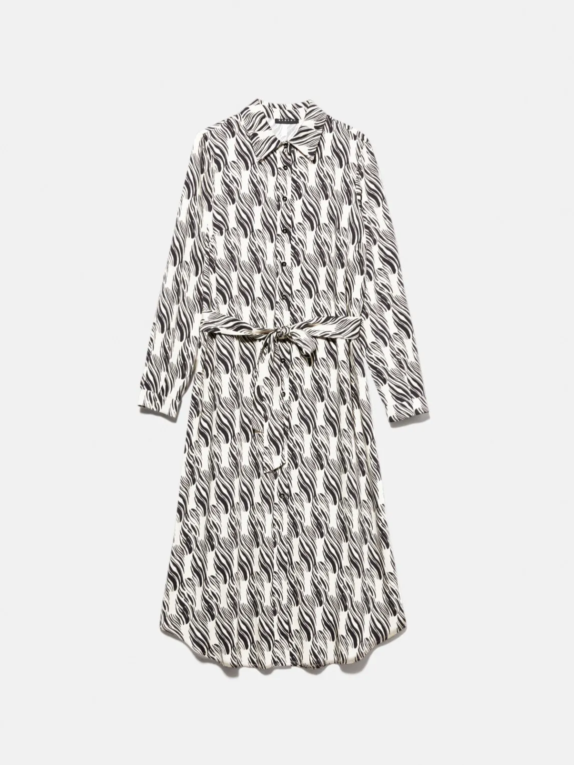 Women Sisley Dresses<Shirt Dress In Printed Satin