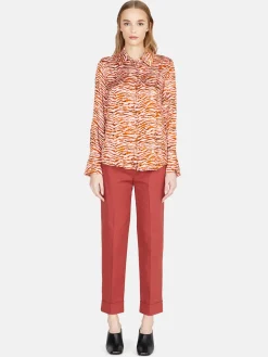 Women Sisley Shirts & Blouses<Shirt In Printed Satin