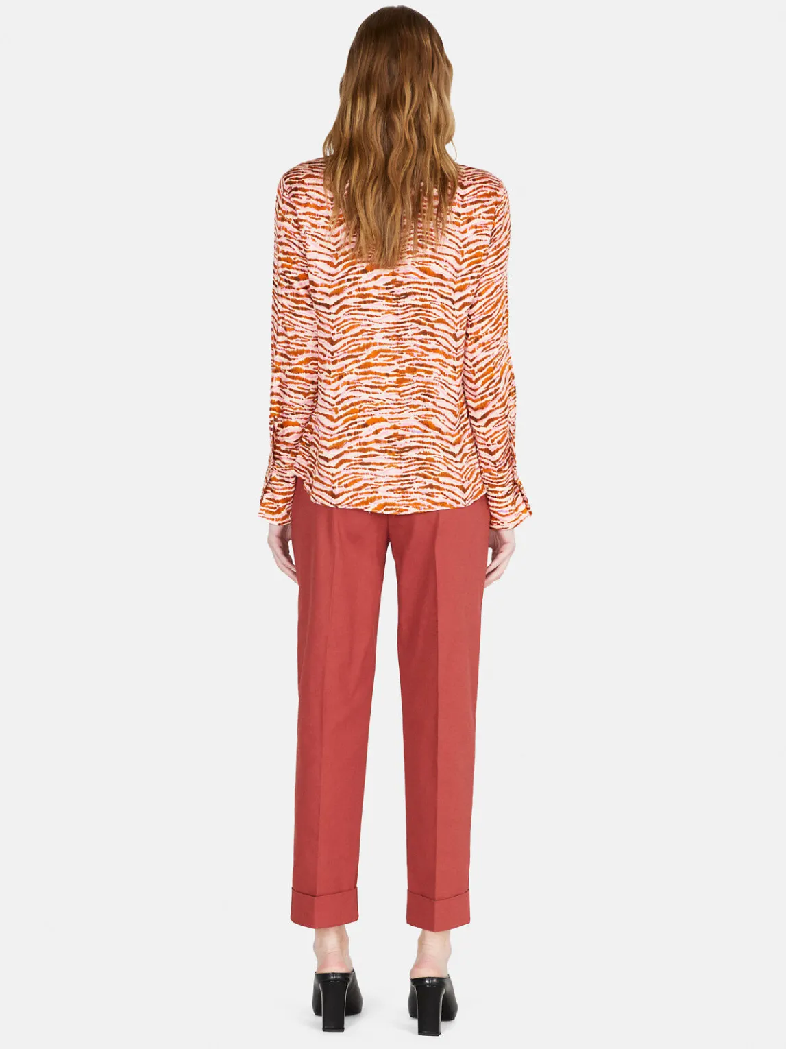 Women Sisley Shirts & Blouses<Shirt In Printed Satin