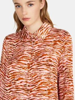 Women Sisley Shirts & Blouses<Shirt In Printed Satin