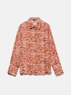 Women Sisley Shirts & Blouses<Shirt In Printed Satin