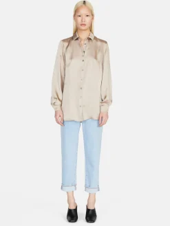 Women Sisley Shirts & Blouses<Shirt In Satin