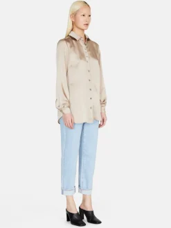 Women Sisley Shirts & Blouses<Shirt In Satin