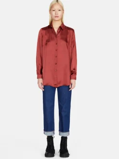 Women Sisley Shirts & Blouses<Shirt In Satin