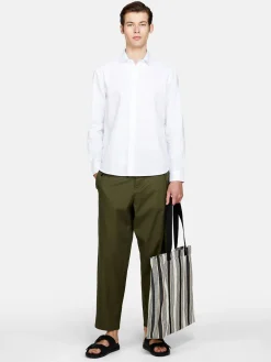 Men Sisley Shirts<Shirt Made From Linen Blend