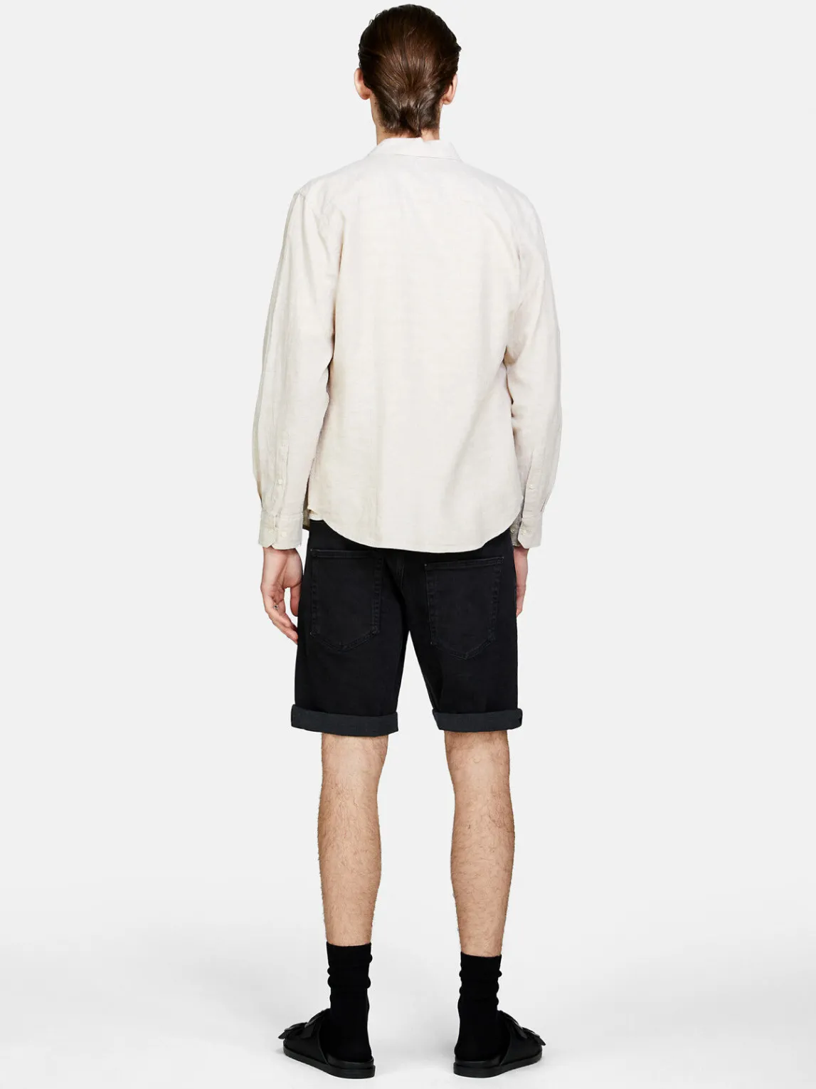 Men Sisley Shirts<Shirt Made From Linen Blend