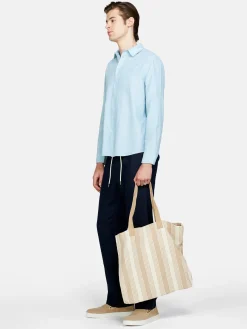 Men Sisley Shirts<Shirt Made From Linen Blend