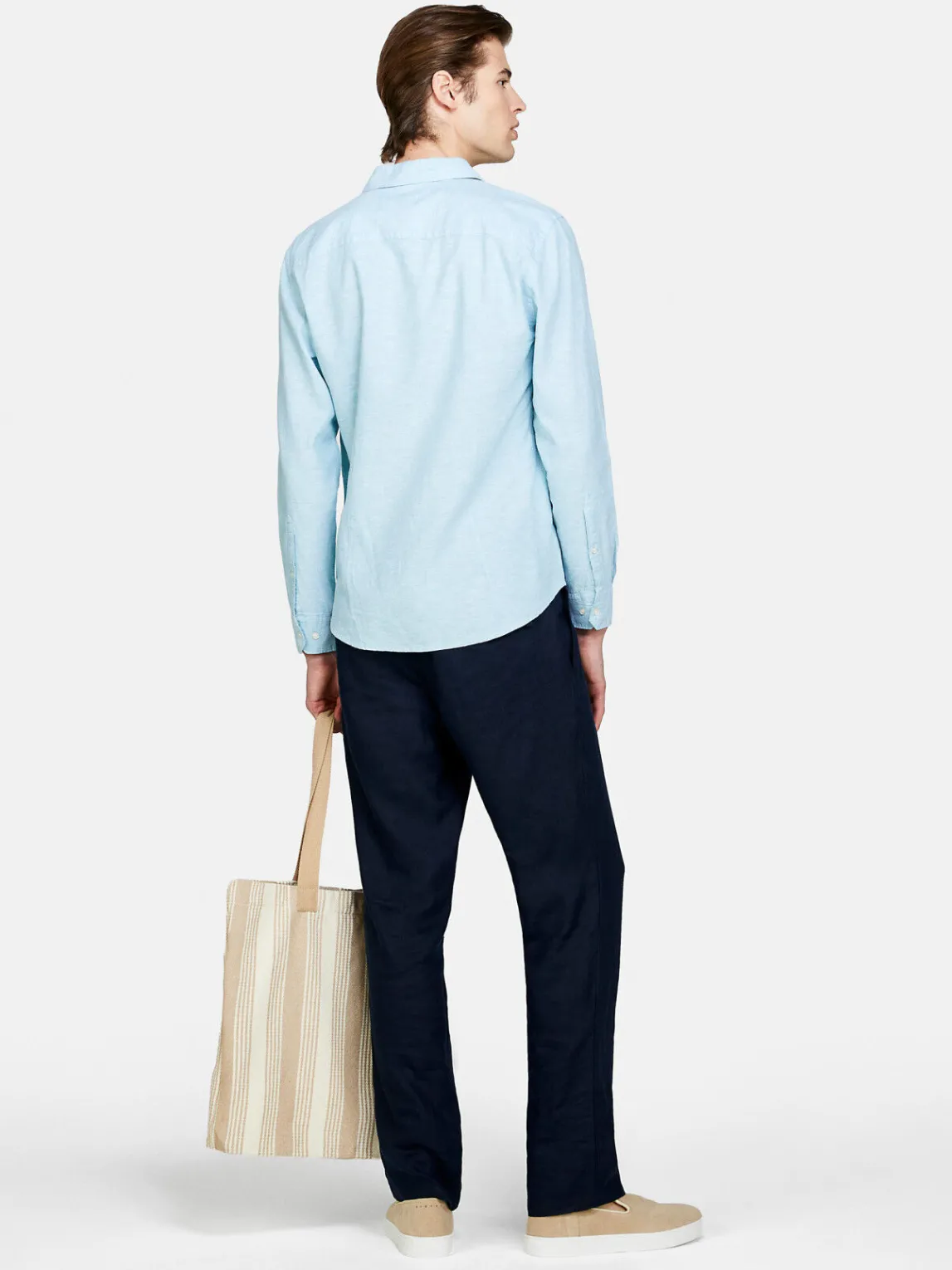 Men Sisley Shirts<Shirt Made From Linen Blend