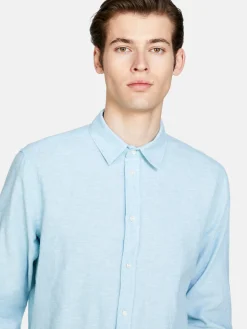 Men Sisley Shirts<Shirt Made From Linen Blend