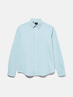 Men Sisley Shirts<Shirt Made From Linen Blend