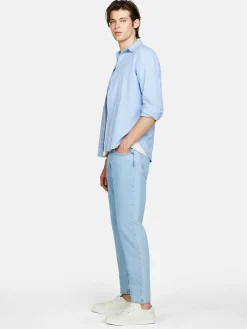 Men Sisley Shirts<Shirt Made From Linen Blend