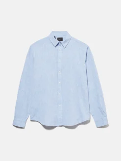 Men Sisley Shirts<Shirt Made From Linen Blend