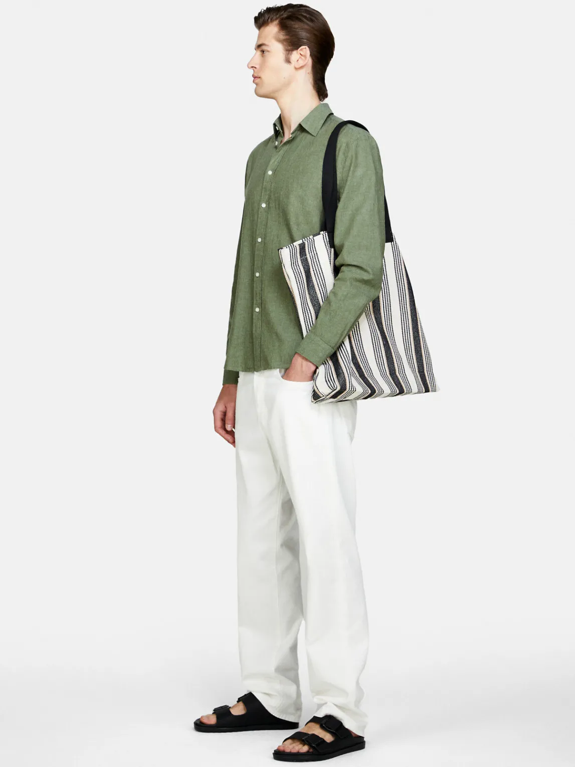 Men Sisley Shirts<Shirt Made From Linen Blend