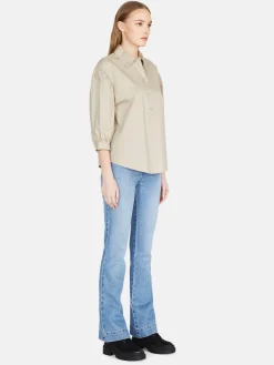 Women Sisley Shirts & Blouses<Shirt With Balloon Sleeves
